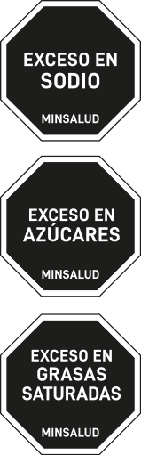 Hexagono de excesos para empaques alimienticios